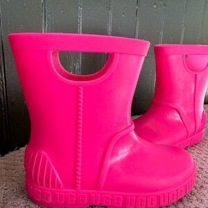 UGG Kids Pink Rain Boots | Drizlita